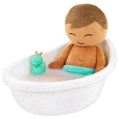 Lullababy Badpop groot jongen bruin haar  LBY7266