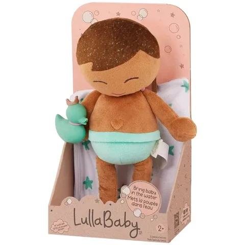 Lullababy Badpop groot jongen bruin haar  LBY7266