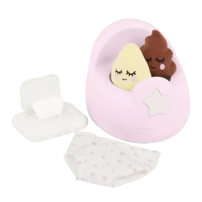 Lullababy Poppenpotje set Pink LBY7734