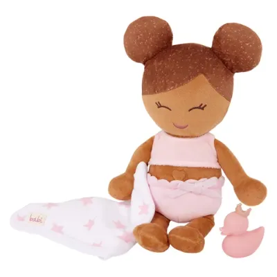 Lullababy Badpop groot meisje bruin haar  LBY7262