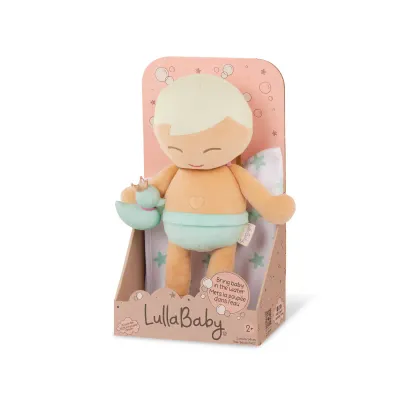 Lullababy Badpop groot jongen blond haar  LBY7265