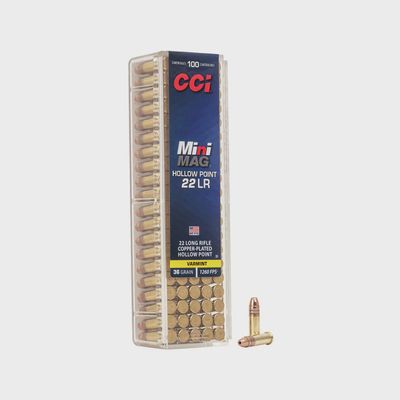 CCI Mini Mag Copper-Plated HP 22 LR 36gr 100pk