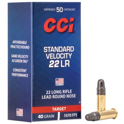 CCI Standard Velocity 22 LR 40gr RN 50pk