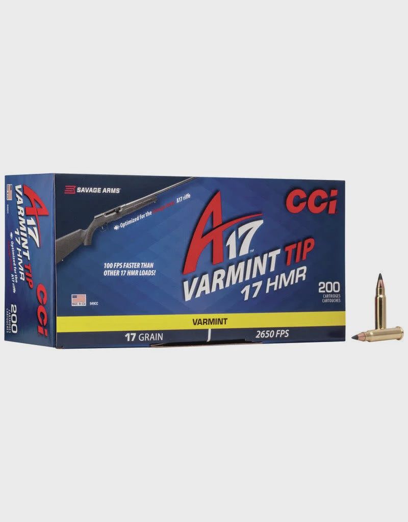 CCI A17 Varmint 17 HMR 17gr 200rds