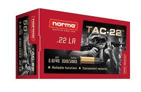 Norma Tac-22 22 LR 40gr 50rds