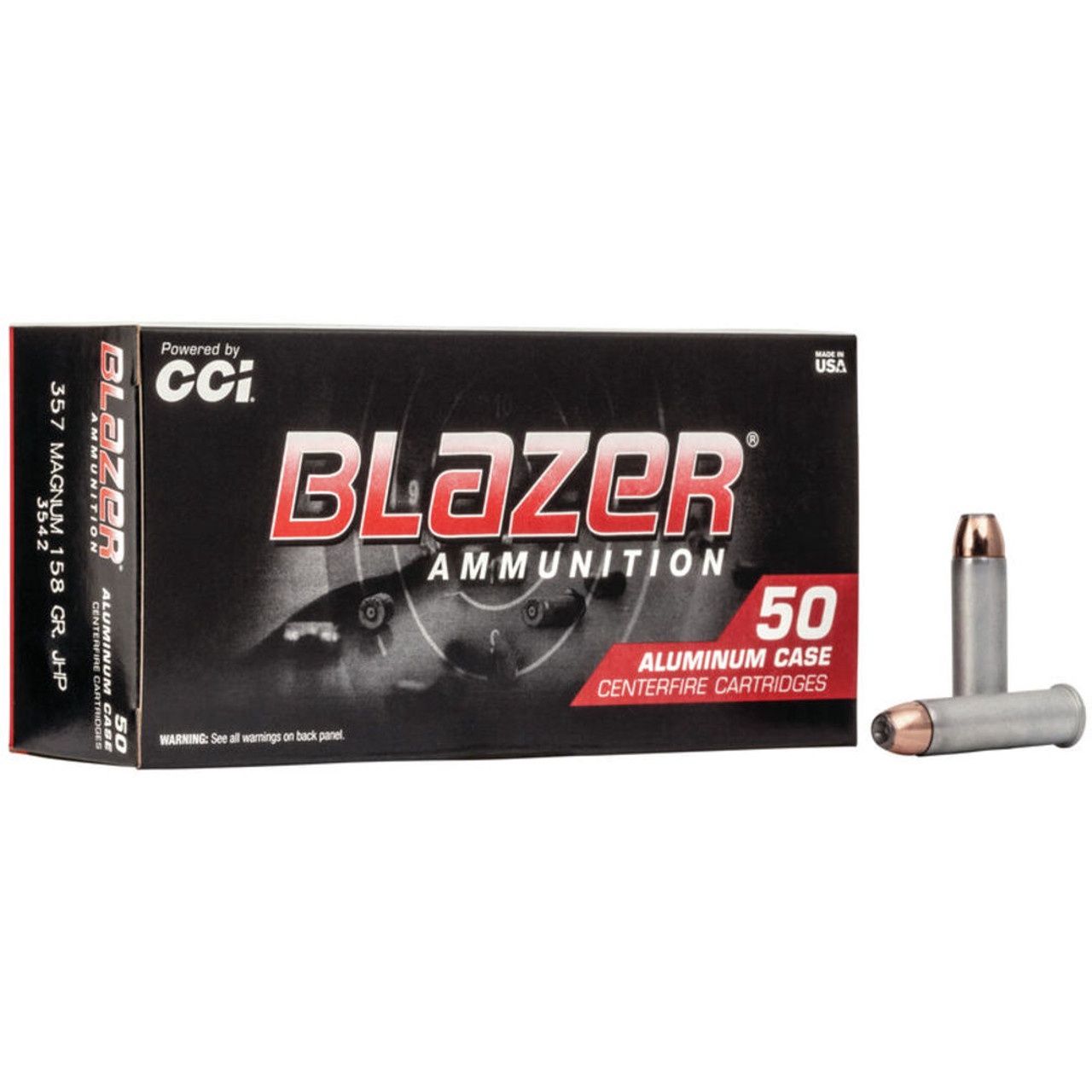 CCI Blazer Aluminum 357 Magnum 158gr JHP 50rds