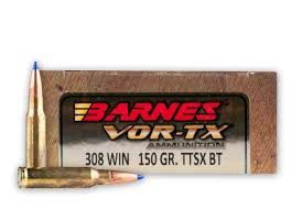 Barnes Vor-TX TTSX 308 Win 150gr TTSX BT