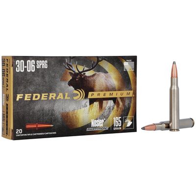Federal Premium 30-06 Sprg 165gr Nosler Accubond