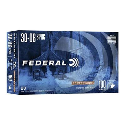 Federal Power Shok 30-06 Sprg 180gr SP