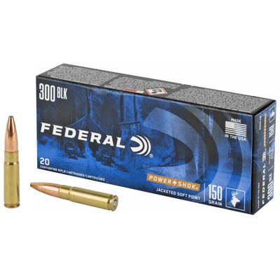 Federal Power Shok JSP 300 Blackout 150gr JSP
