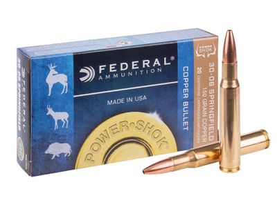 Federal Power-Shok Copper 30-06 Sprg 150gr Copper