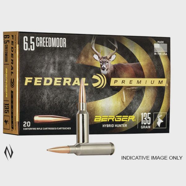 Federal Premium Berger Hybrid Hunter 6.5 Creedmoor 135gr