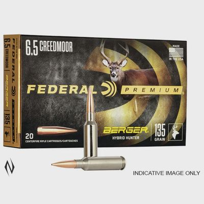 Federal Premium Berger Hybrid Hunter 6.5 Creedmoor 135gr