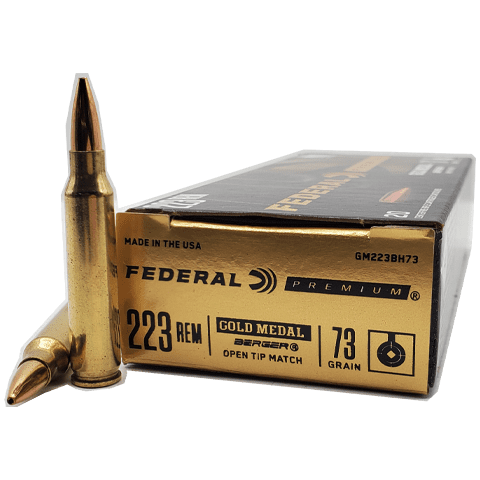 Federal Premium Gold Medal Berger OTM 223 Rem 73gr OTM