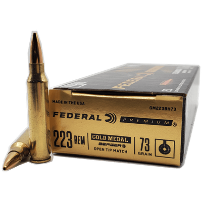 Federal Premium Gold Medal Berger OTM 223 Rem 73gr OTM