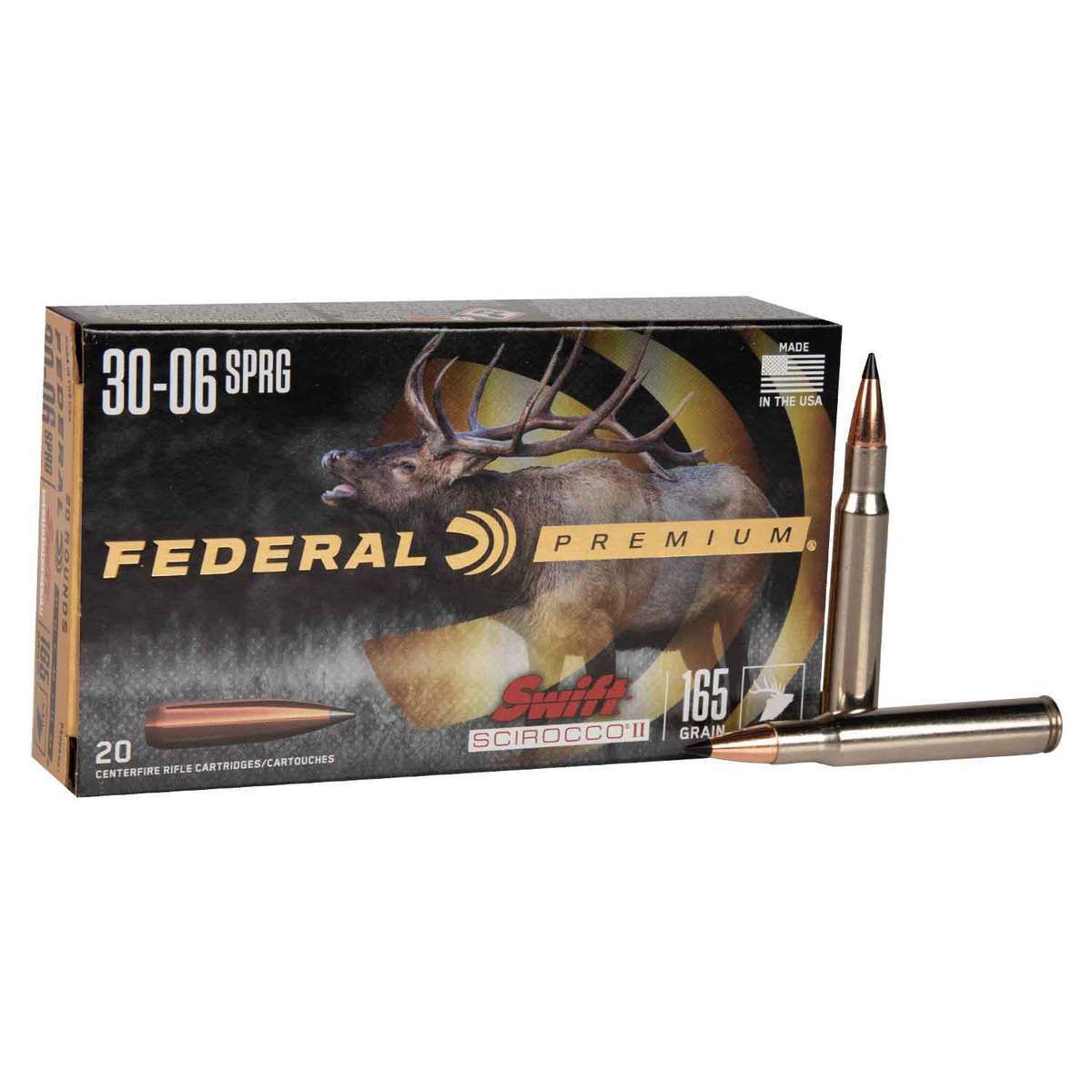 Federal Premium Swift Scirocco II 30-06 Sprg 165gr