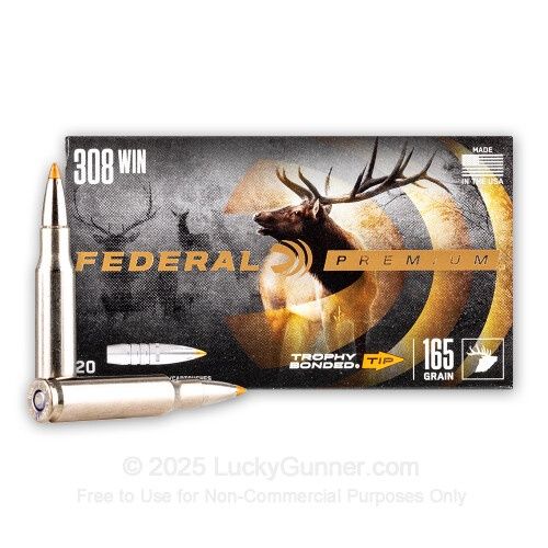 Federal Premium TBT 308 Win 165gr TBT