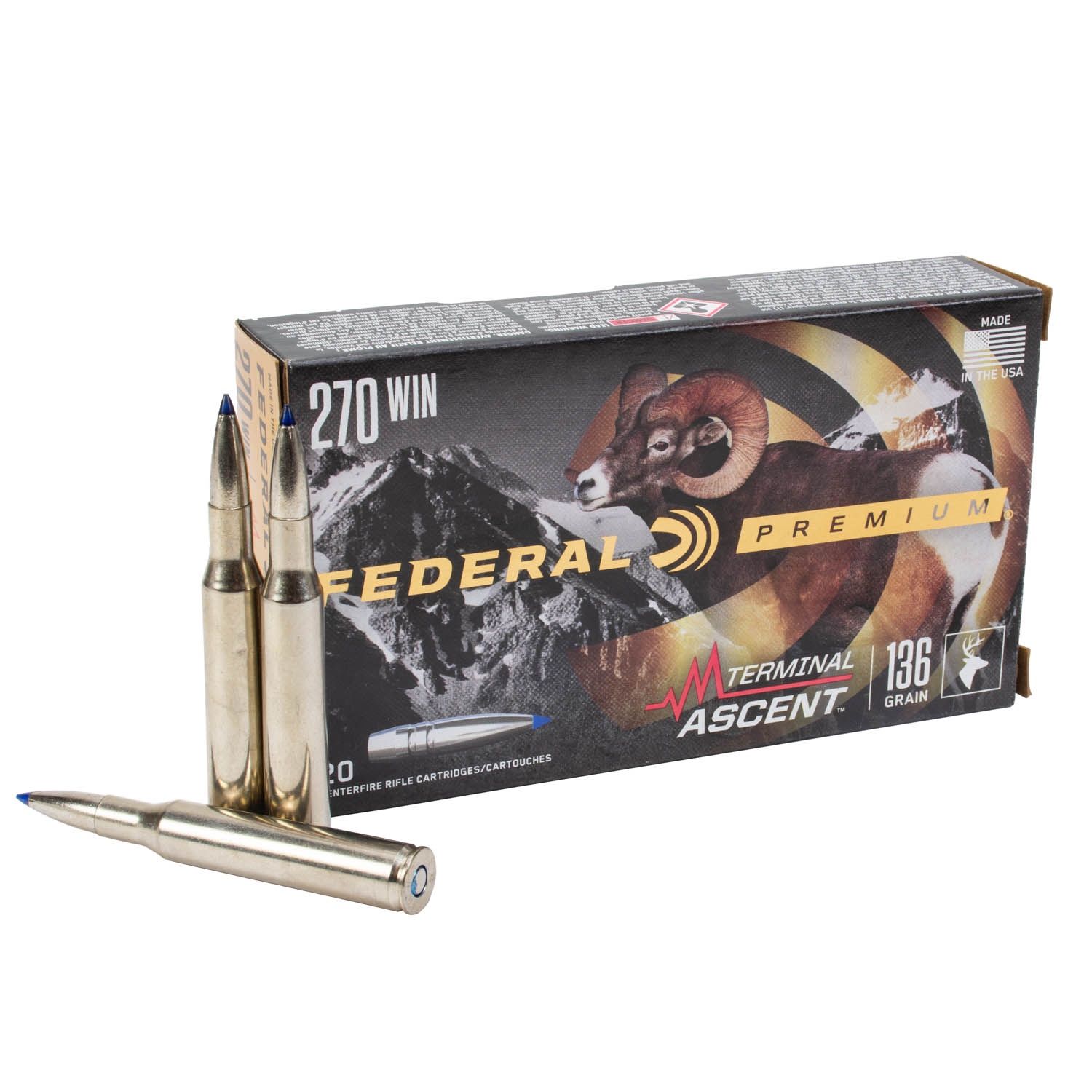 Federal Premium Terminal Ascent 270 Win 136gr