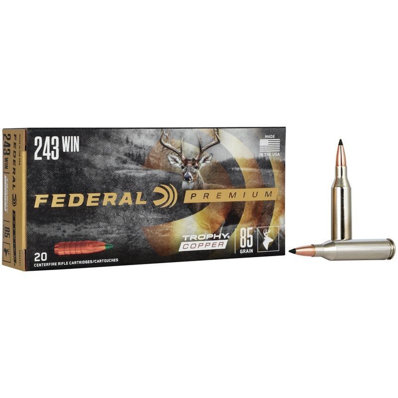 Federal Premium Trophy Copper 243 Win 85gr TC