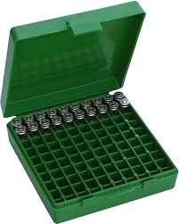 MTM Pistol Flip Top 9mm 100 rd Ammo Case GRN