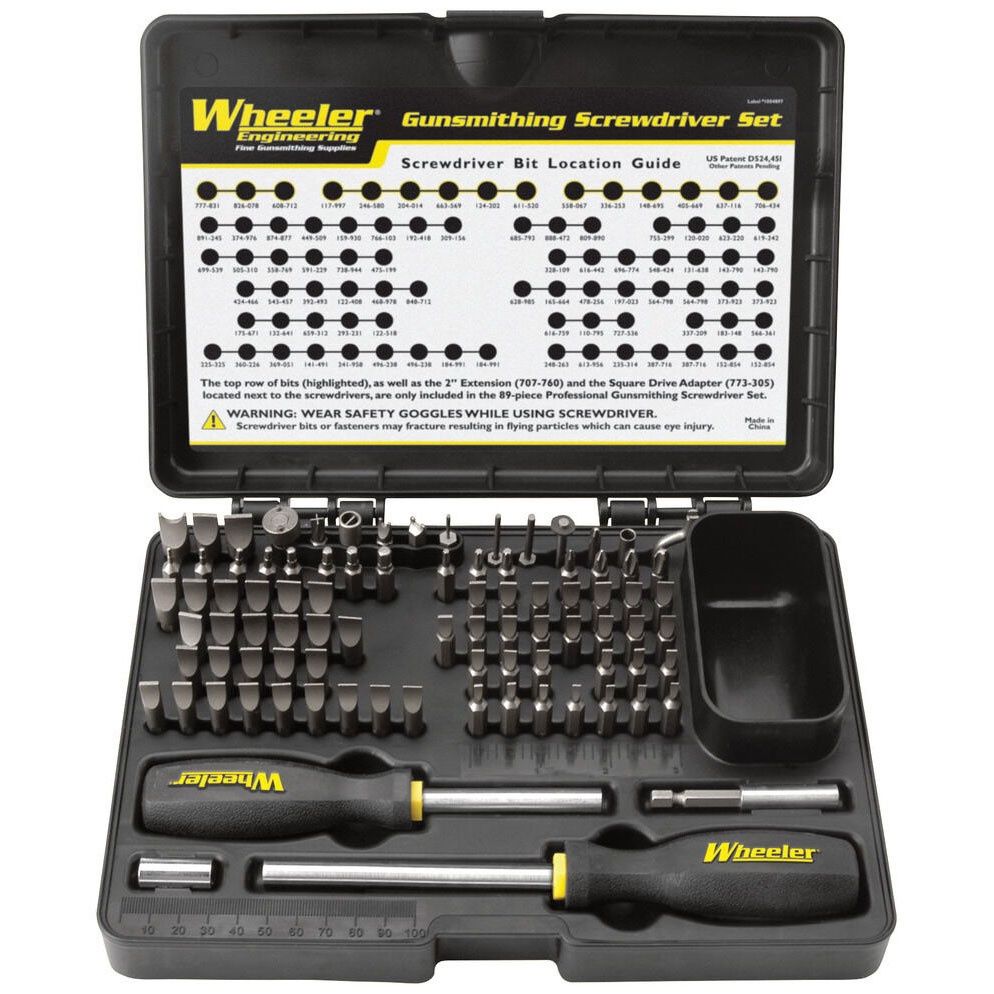 Wheeler 89pc Gunsmithing Screwdriver Set