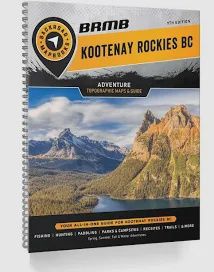 Backroad Map Spiral Kootenay Rockies BC 8th