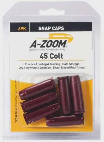 A-Zoom Snap Caps 45colt 6pk