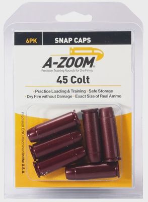 A-Zoom Snap Caps 45colt 6pk