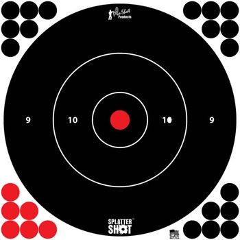 Pro-Shot Splatter Shot 12" White Bullseye Target 5pk