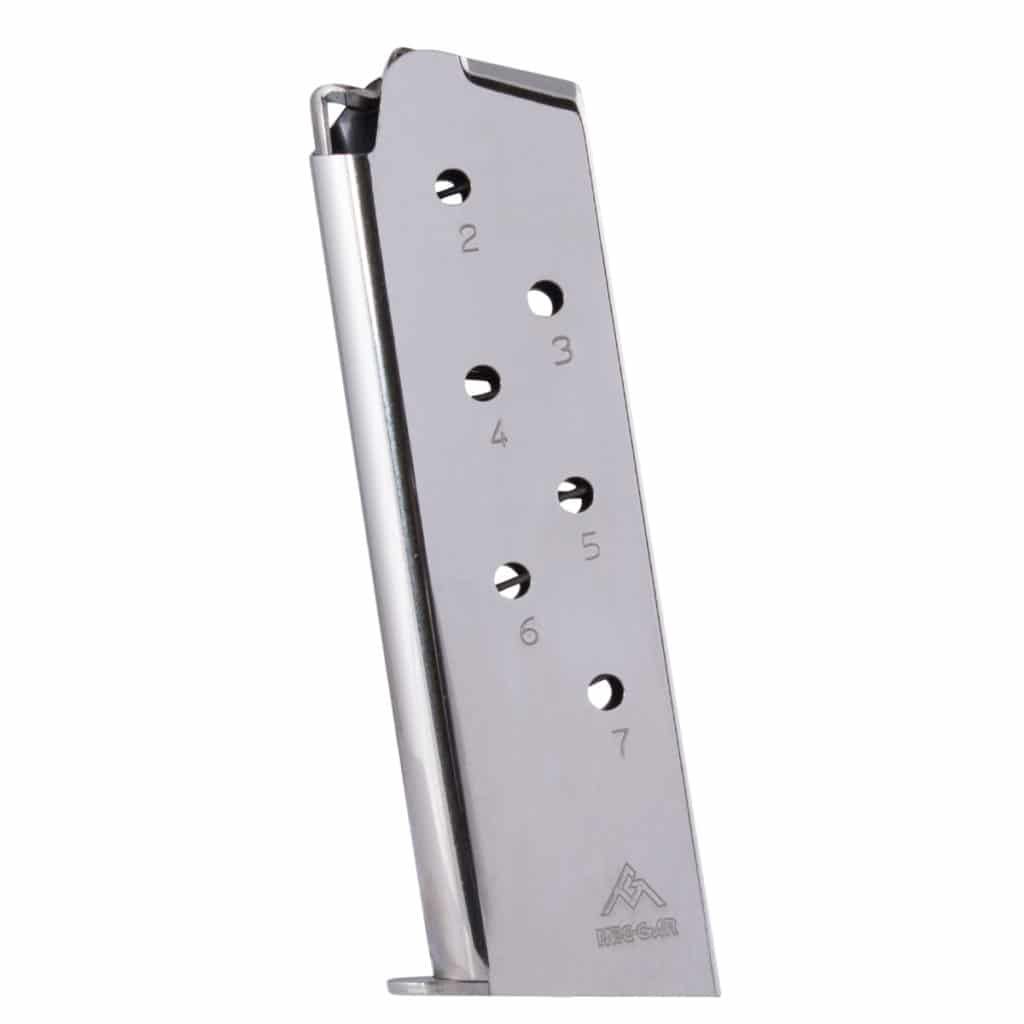 Mec-Gar 1911 45 ACP 7rd Mag Nickel