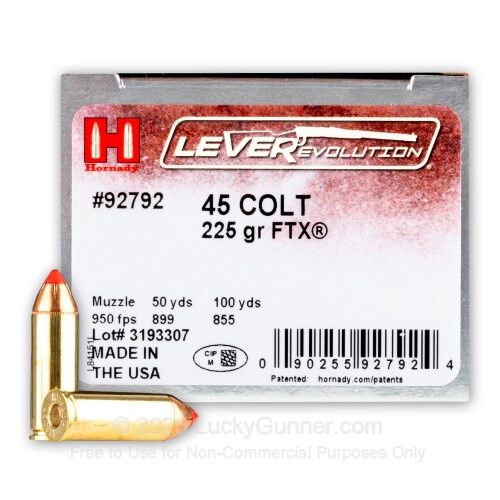 Hornady Lever Evolution 45 Colt 225 gr FTX