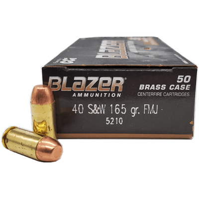 CCI Blazer Brass 40 S&amp;W 165gr FMJ