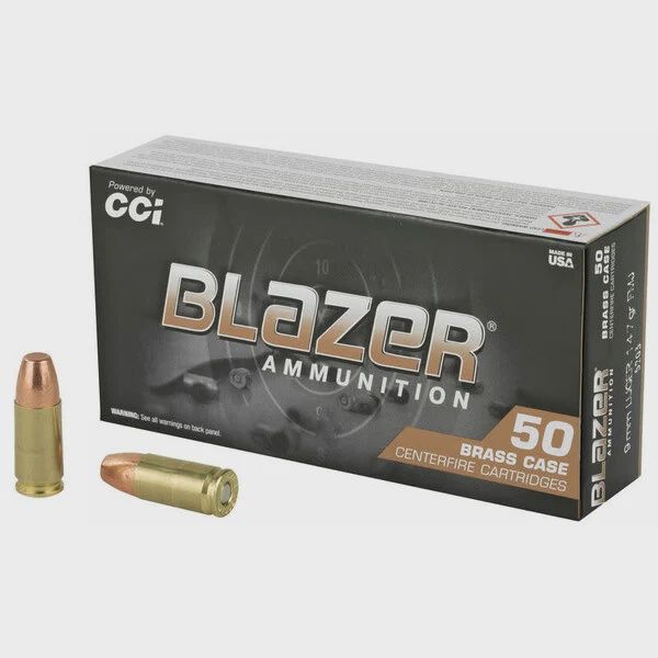 CCI Blazer Brass 9mm 147gr FMJ