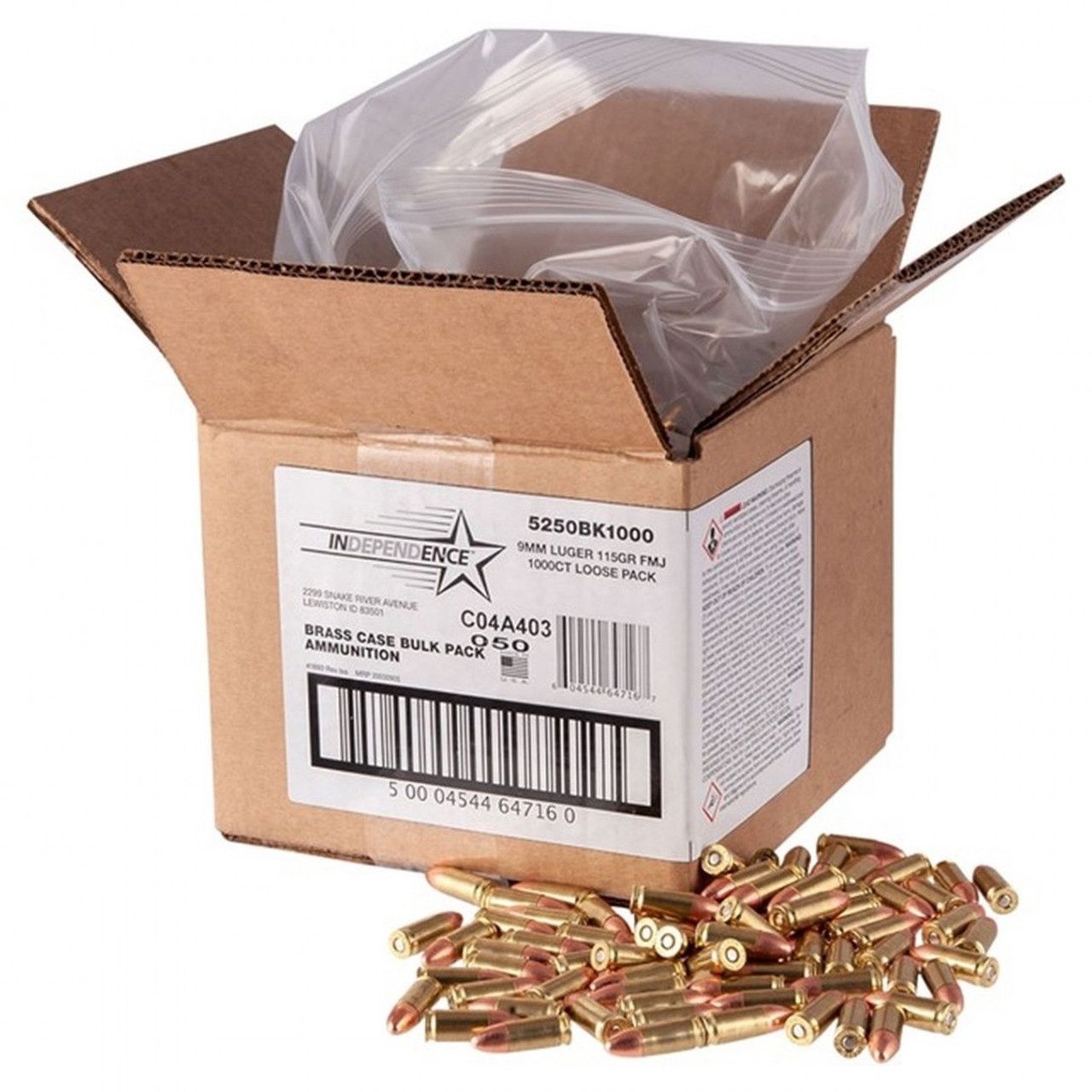 CCI Independence 9mm 115gr FMJ 1000rds