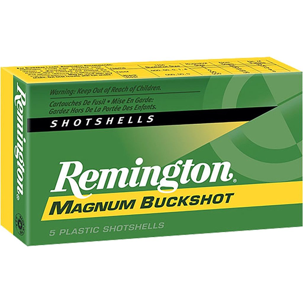 Remington Magnum Buckshot 12ga 3" 00 Buck 5pk