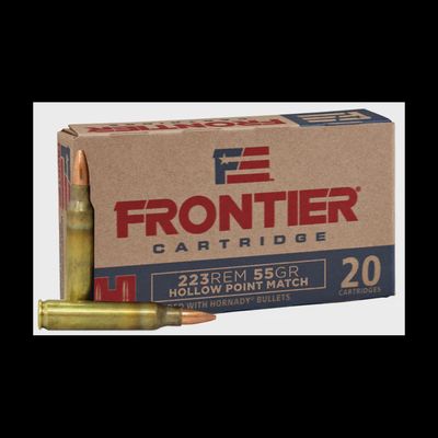 Hornady Frontier HP Match 223 Rem 55gr 20rds
