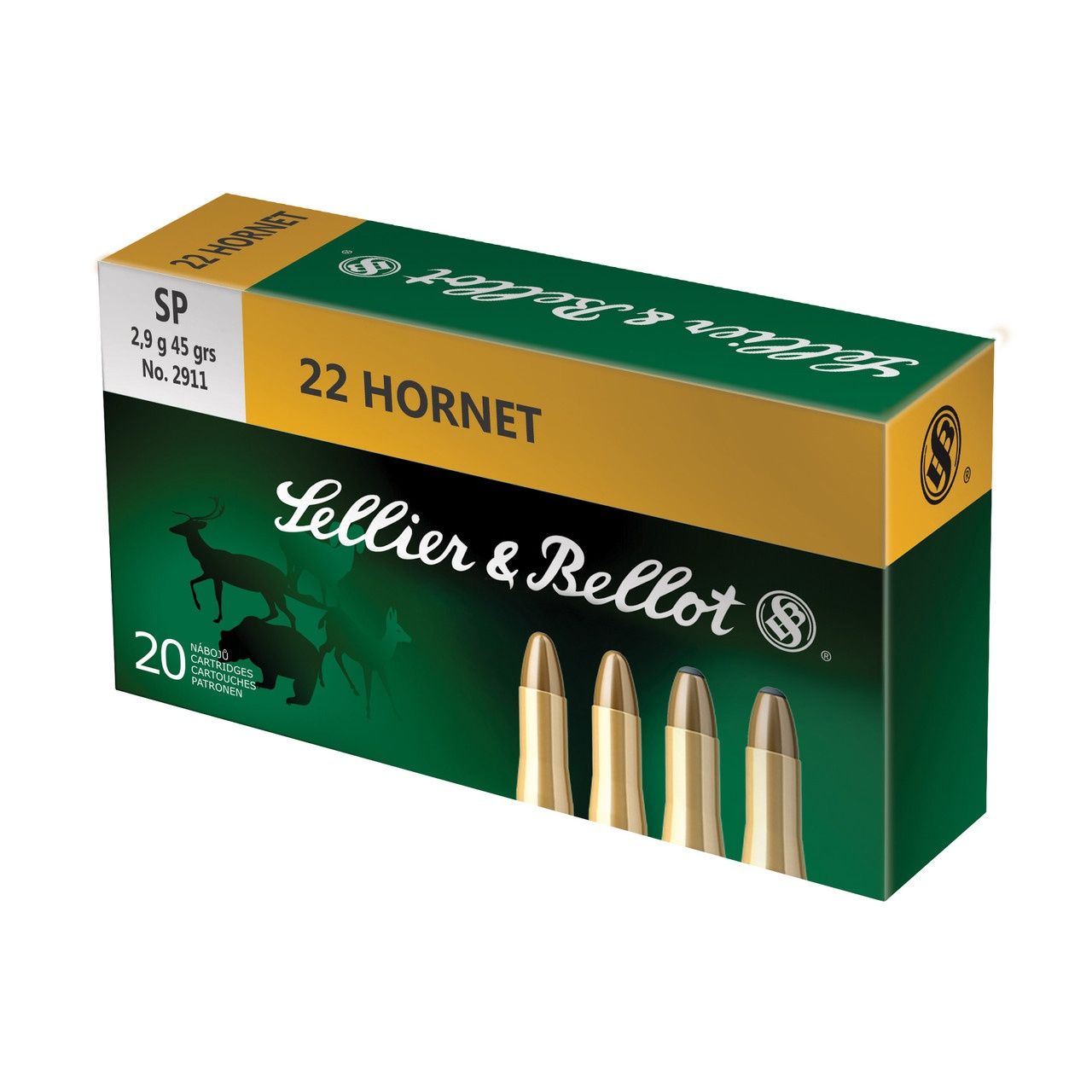 S&amp;B 22 Hornet 45gr SP