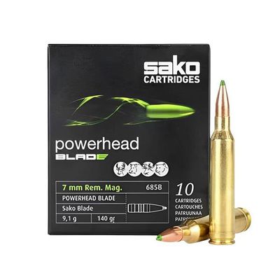 Sako Powerhead Blade 7mm Rem Mag 140gr Copper 10rds