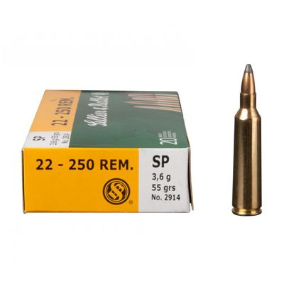 S&amp;B 22-250 Rem 55gr SP
