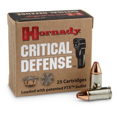 Hornady Critical Defense 9mm Luger 115gr FTX