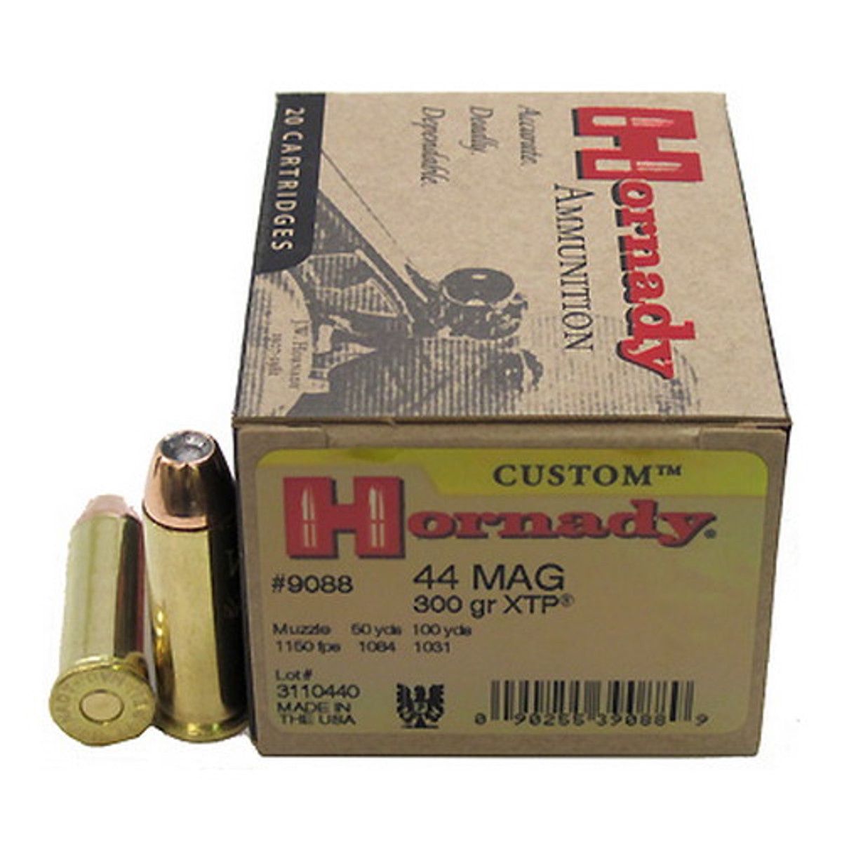 Hornady Custom XTP 44 Rem Mag 300gr XTP