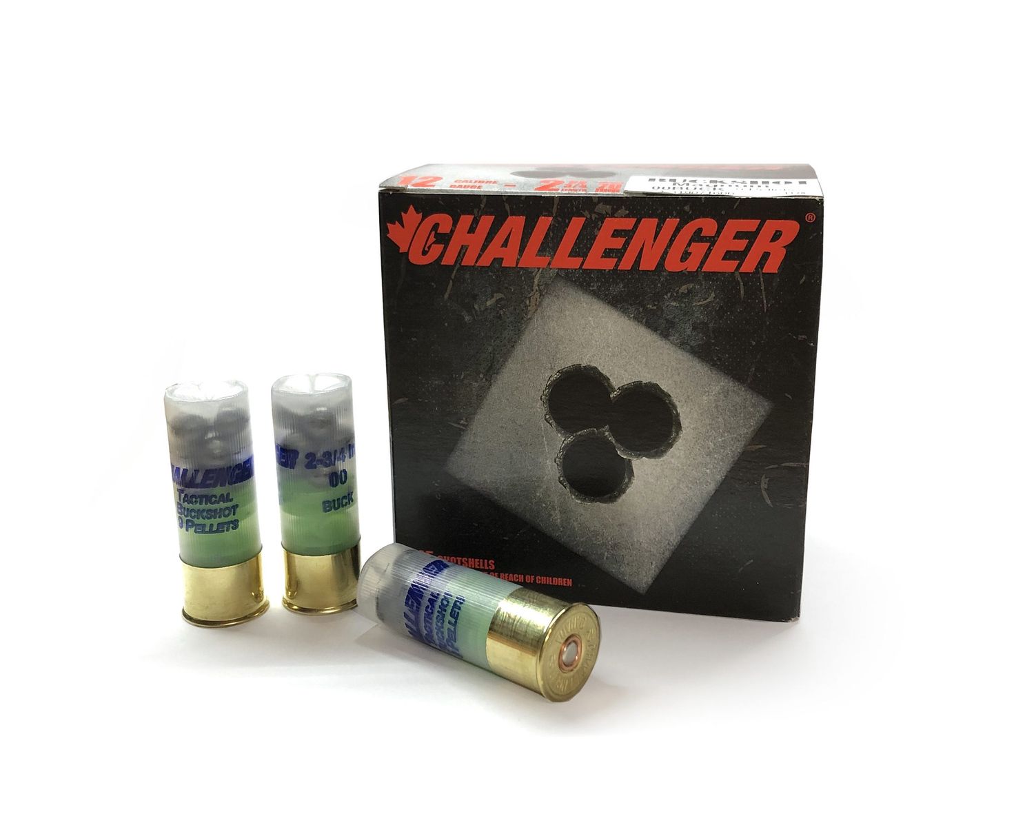 Challenger 12ga 00 Buckshot 25 Pack