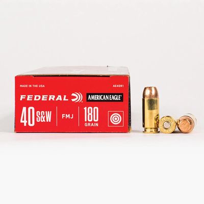 Federal 40 S&amp;W American Eagle 180gr FMJ
