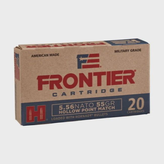 Hornady Frontier HP Match 5.56 Nato 55gr 20rd