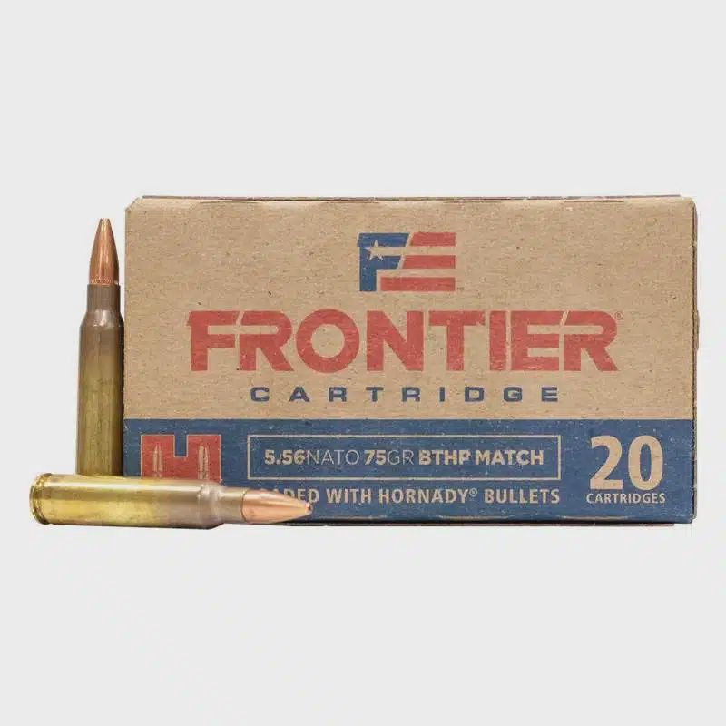 Hornady Frontier BTHP Match 5.56 Nato 75gr
