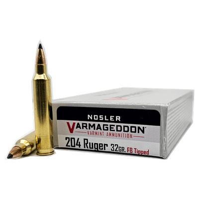 Nosler Varmageddon 204 Ruger 32gr FB Tipped