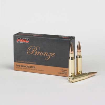PMC Bronze FMJ BT 308 Win 147gr FMJ BT 20rds