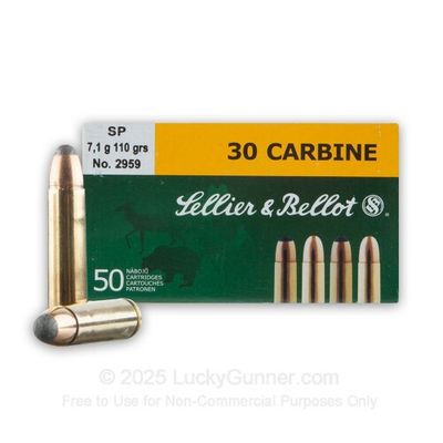 S&amp;B 30 Carbine 110gr SP