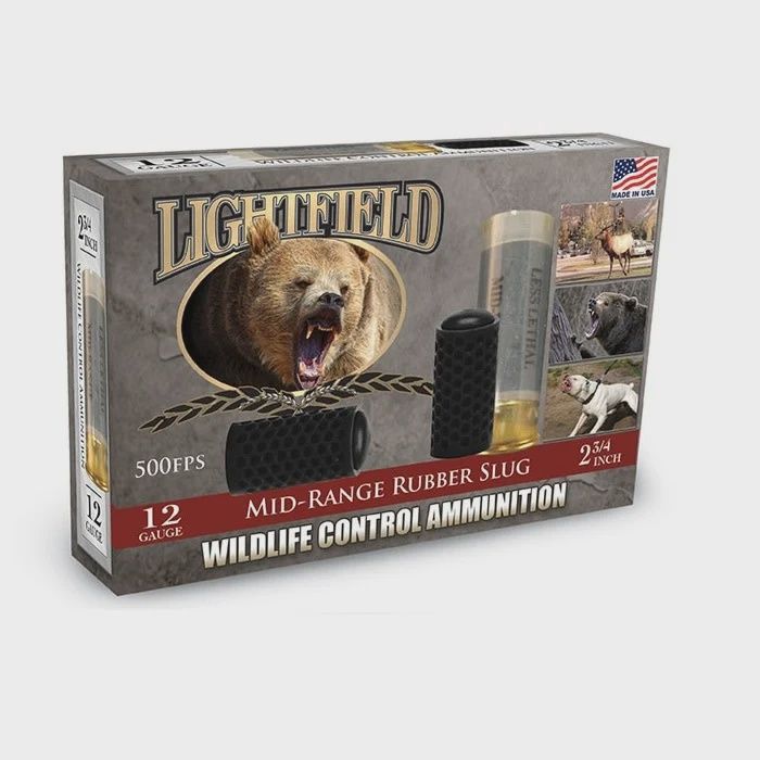 Lightfield Wildlife Control Mid Range Rubber Slug 12ga 2 3/4"