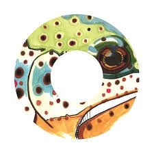 Redington ID 5/6 Reel Decal Brown